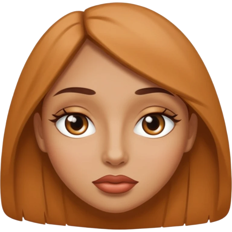 Piel triguella ojos almendrados labios gruesos emoji