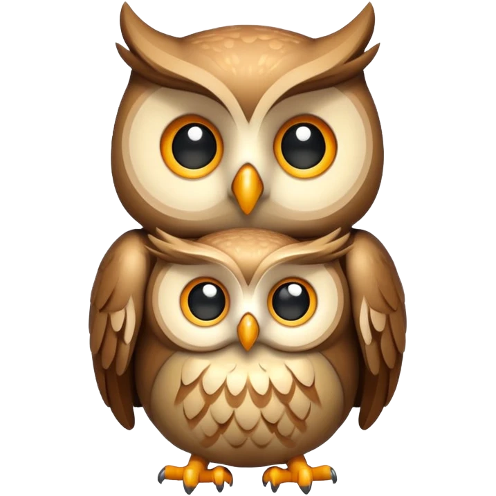 owl hugs own beige emoji