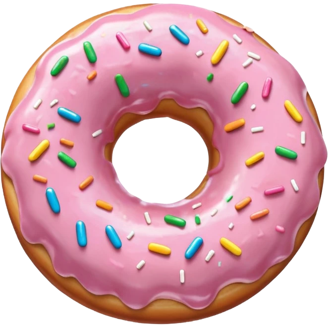 light pink donut emoji