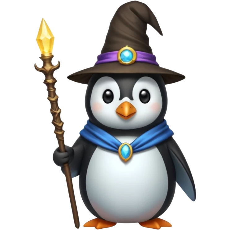 Penguin Wizard emoji