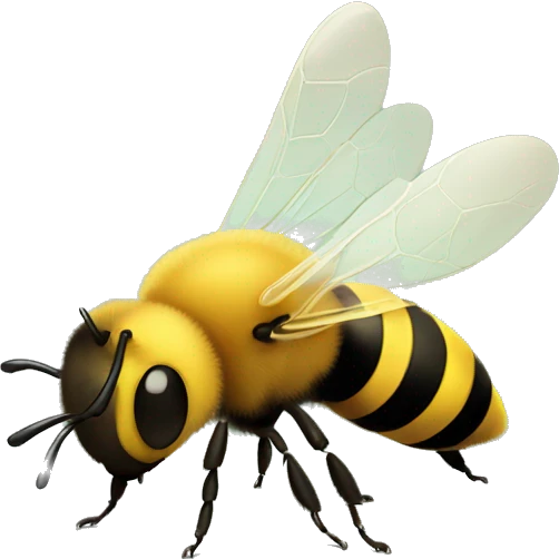Bee with fat legs  emoji