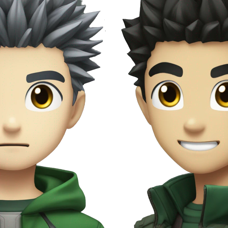 killua and gon from hunter hunter emoji
