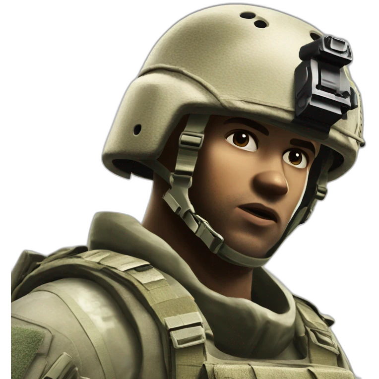 Call of Duty MW2 Soldier On Cover emoji