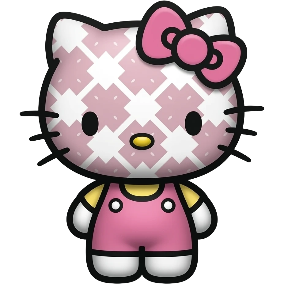 Hello kitty crisscross emoji