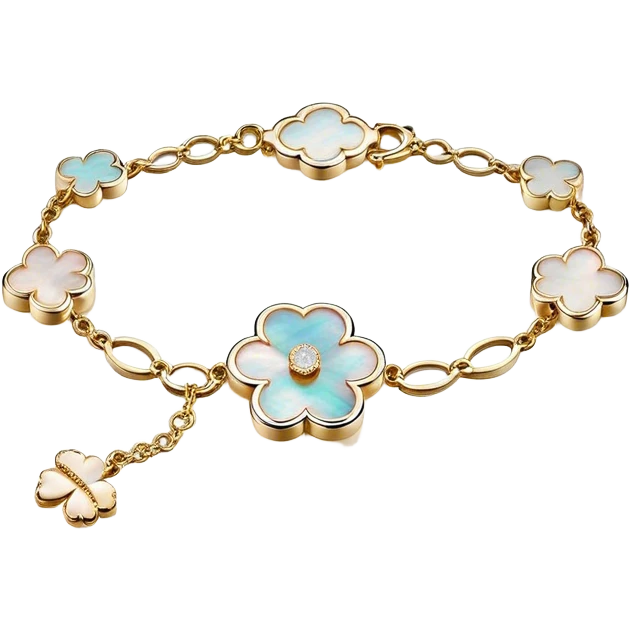 Van Cleef Vintage Alhambra bracelet in Mother of pearl emoji