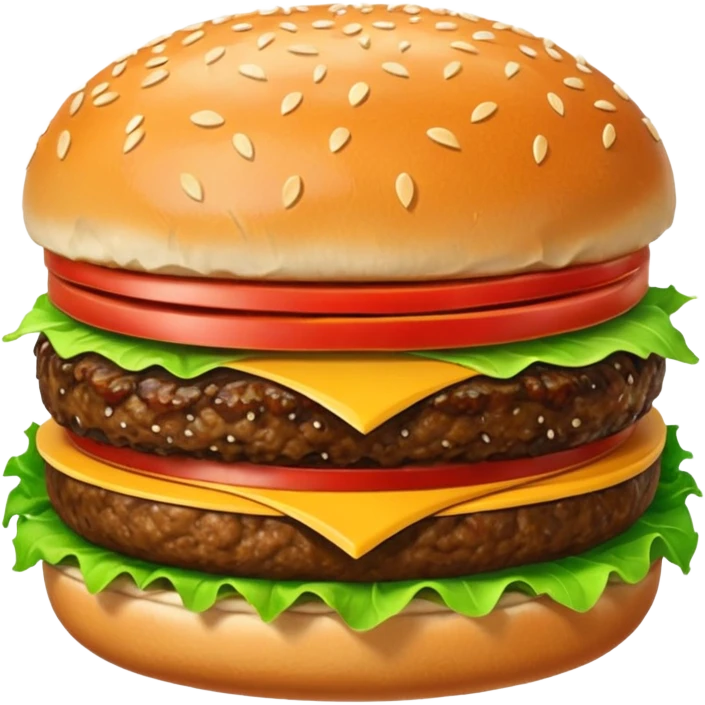 Hamburger with big butt emoji