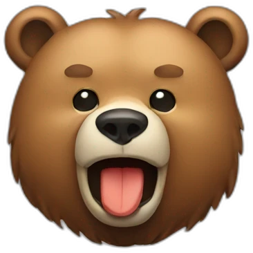 Bear smoker emoji