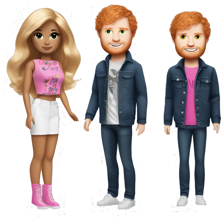 ed sheeran as barbie emoji