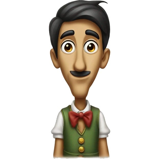 Pinocchio with a big long nose  emoji