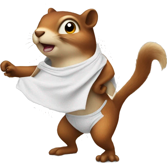 squirell with underwear fun emoji