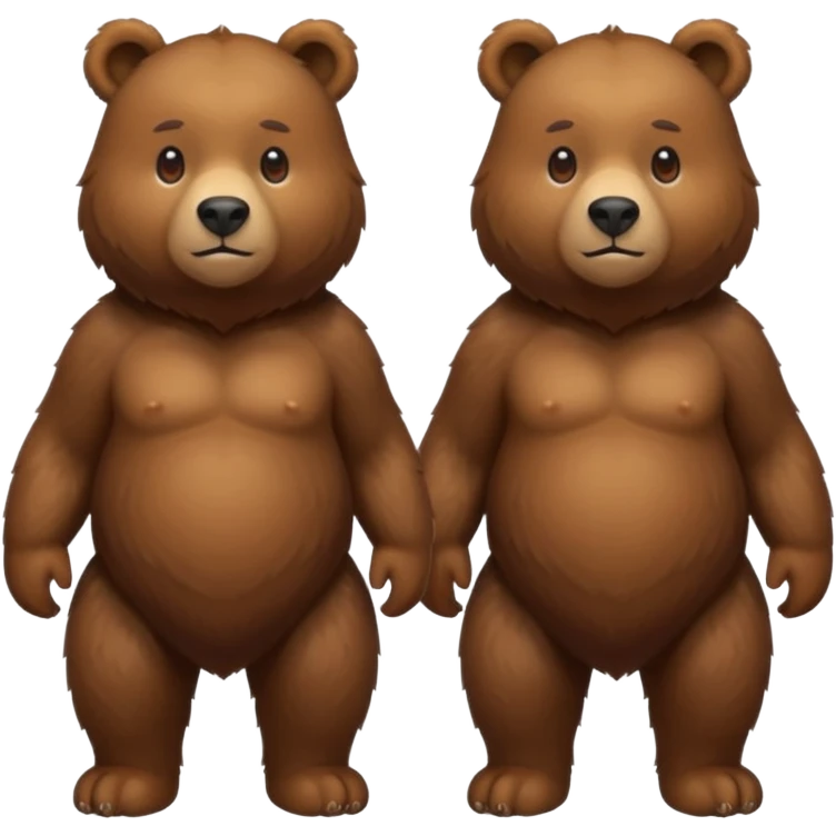 2 Bears , Clone. emoji