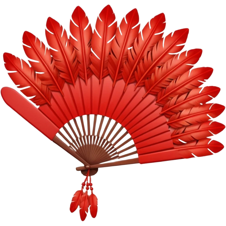 a-dovetail-consisting-of-red-feathers-that-spread-out-in-a-fan-shape.-without-the-dove. emoji