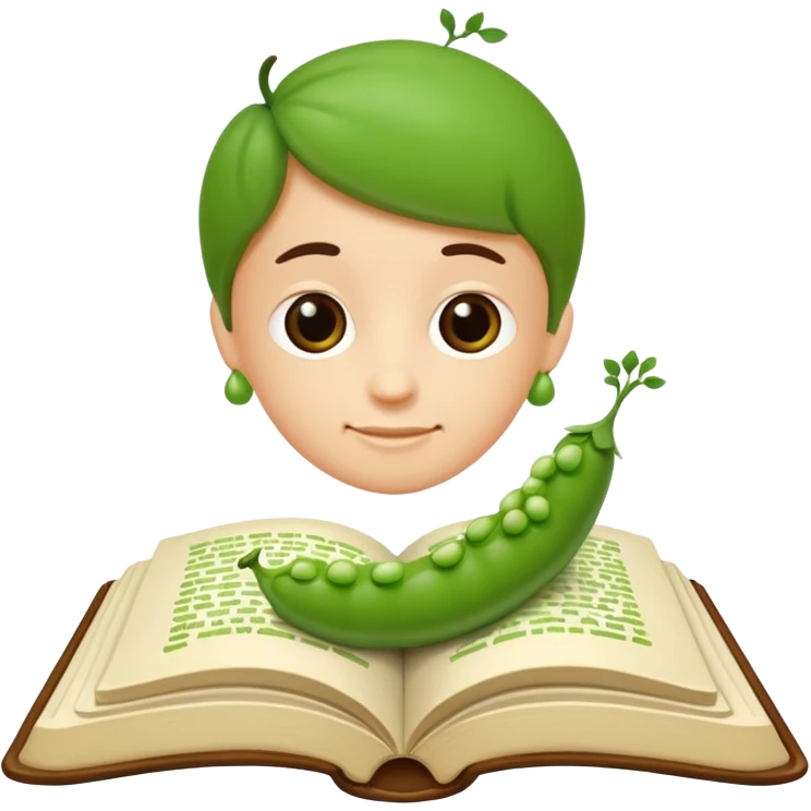 Book a teenie with some peas emoji