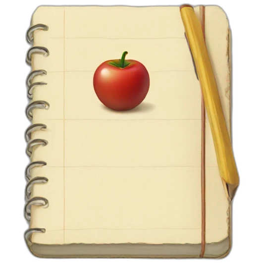 old school notebook emoji