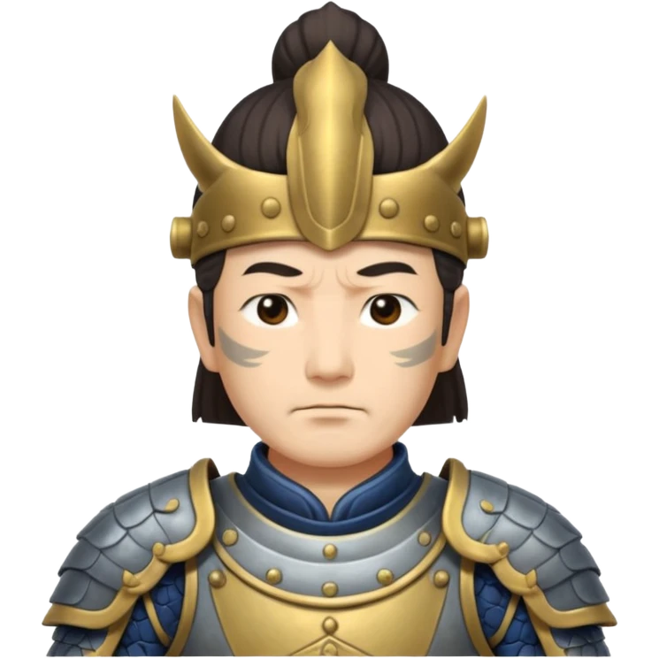 Japanese Castle Lord, old, half body emoji