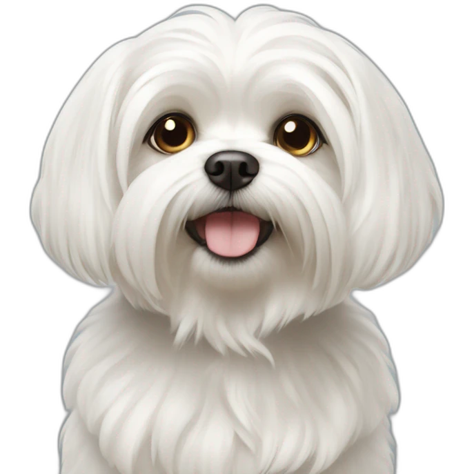 Maltese dog emoji