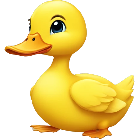 yellow duckling smiling emoji