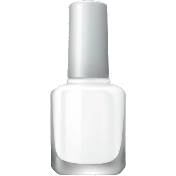 white nail polish bottle emoji