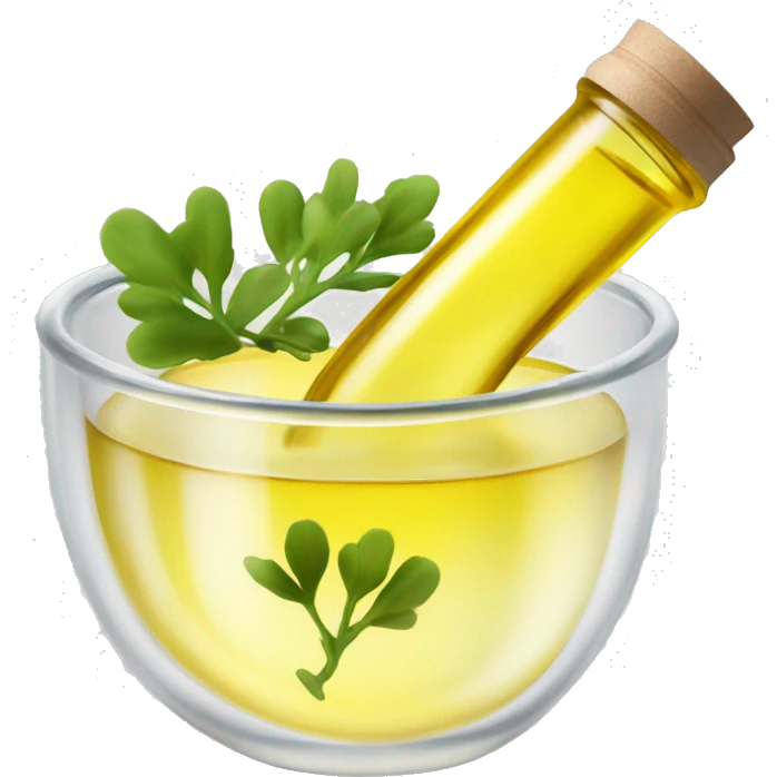 canola oil in a clear bowl emoji