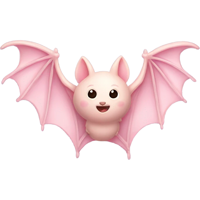 light pink bat  emoji