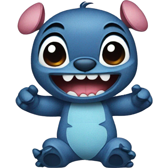stitch wearing emoji