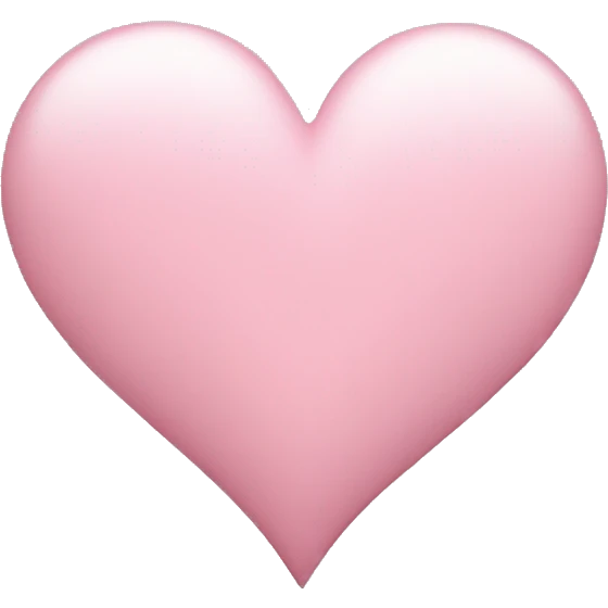 Light pink heart  emoji