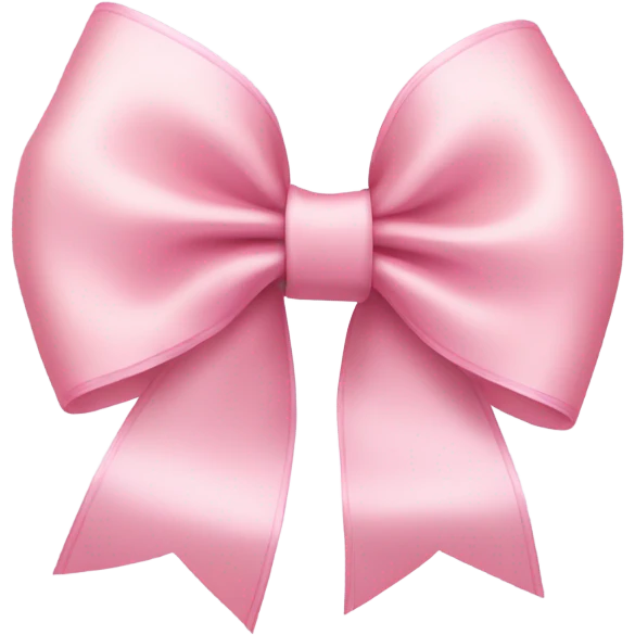light pink ribbon bow emoji