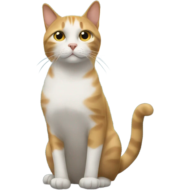 A cat on train emoji