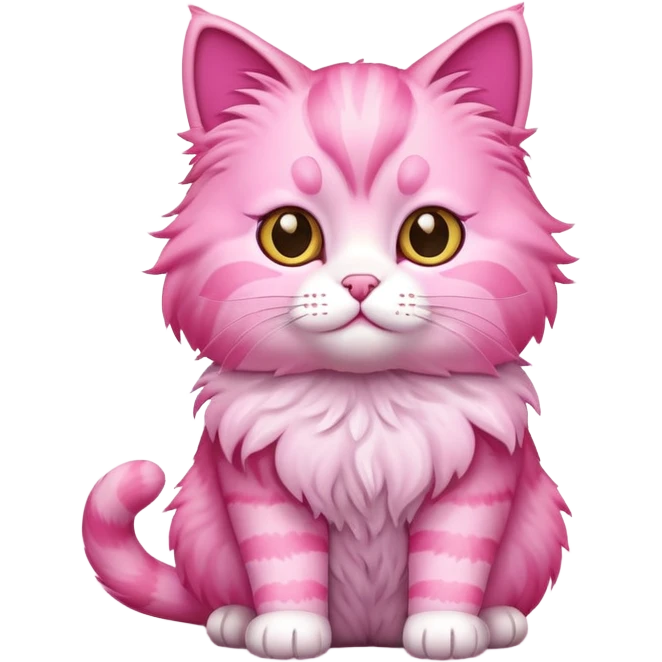 Gatto rosa emoji