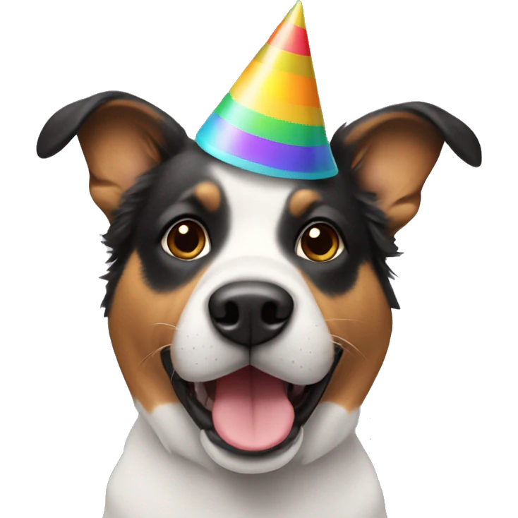 dog with party hat emoji