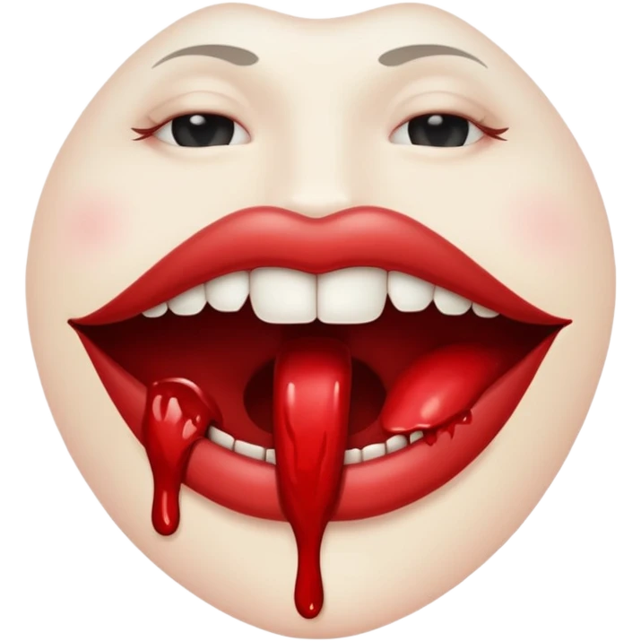 Язык с кровью emoji