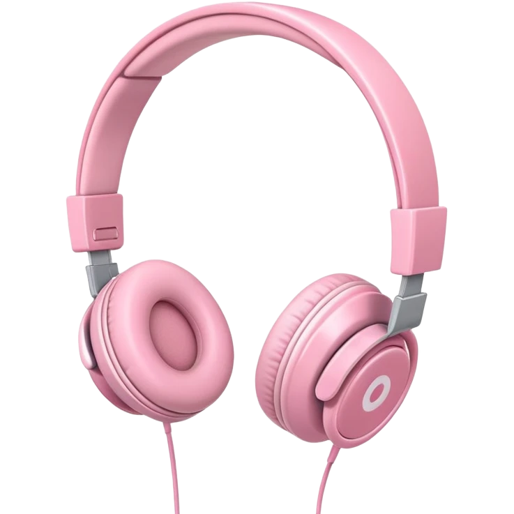 baby pink headphones emoji