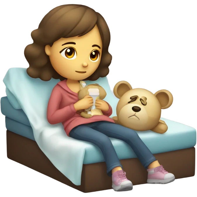 Daughter flu
 emoji