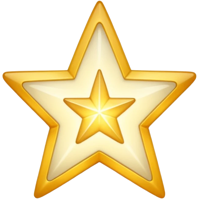 белые звезда emoji