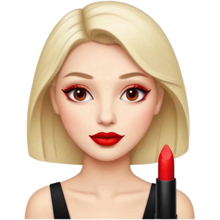Woman wearing makeup, beautiful skin emoji