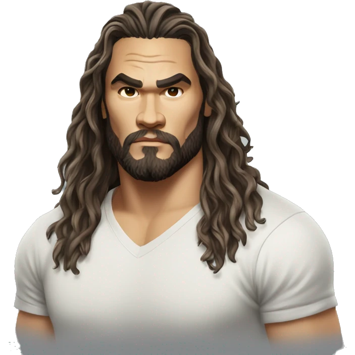 realistic jason momoa wearing tee emoji