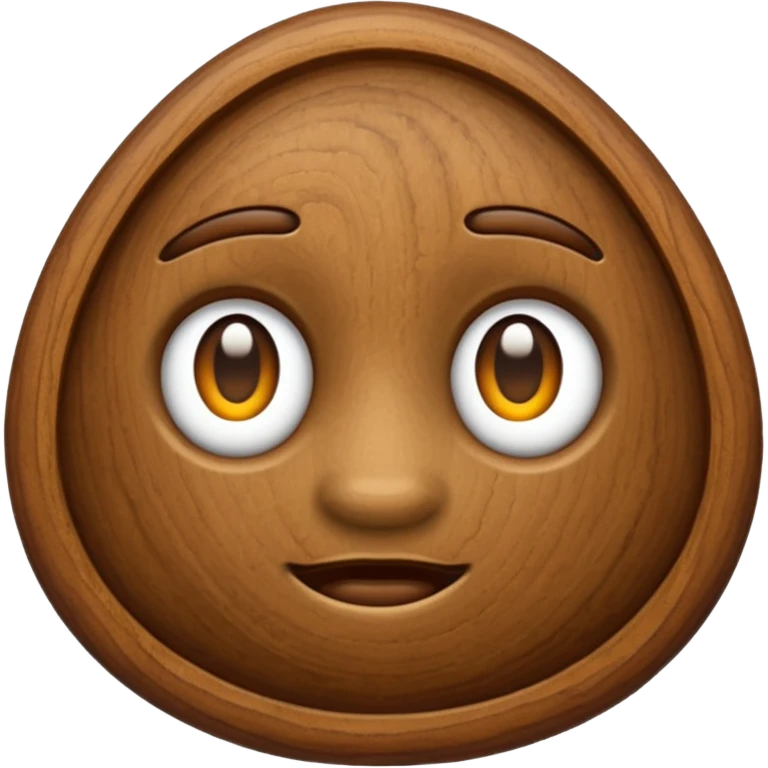 walnut. CLOSED! NO FACE! emoji