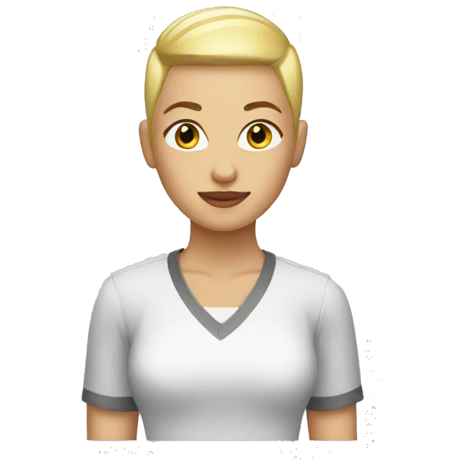 blonde buzzcut emoji