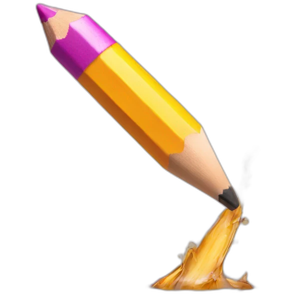 pencil falls into water emoji