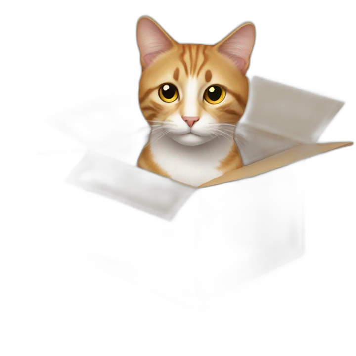cat from gift box emoji