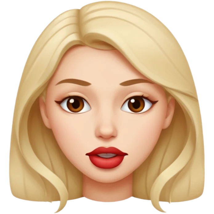 👁️🫦👁️💅💁🏼‍♀️ aguicheuse. Pas de rouge à lèvres mais elle se mord le coin de la lèvres  emoji