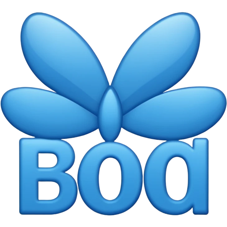 blue word "blessed" emoji