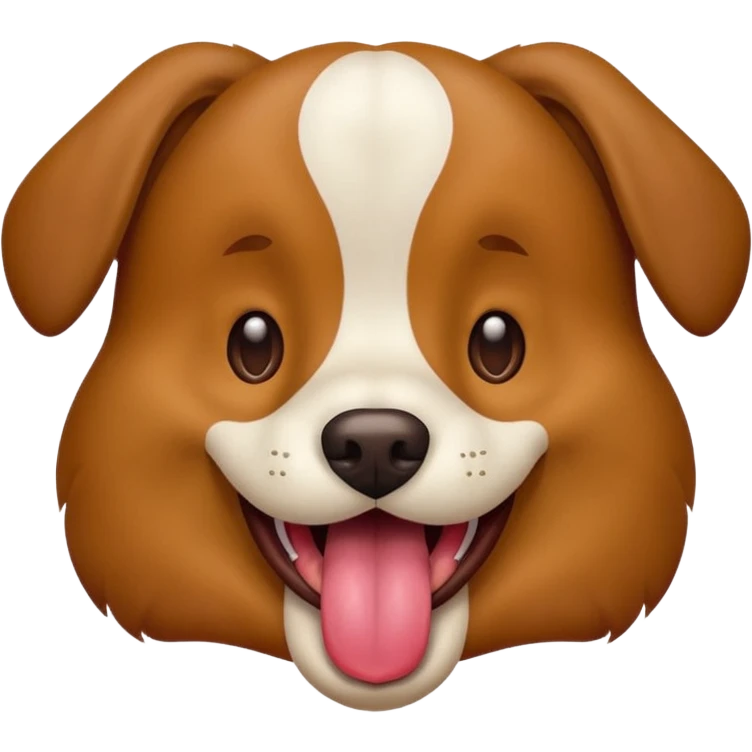 Dog with tongue out emoji