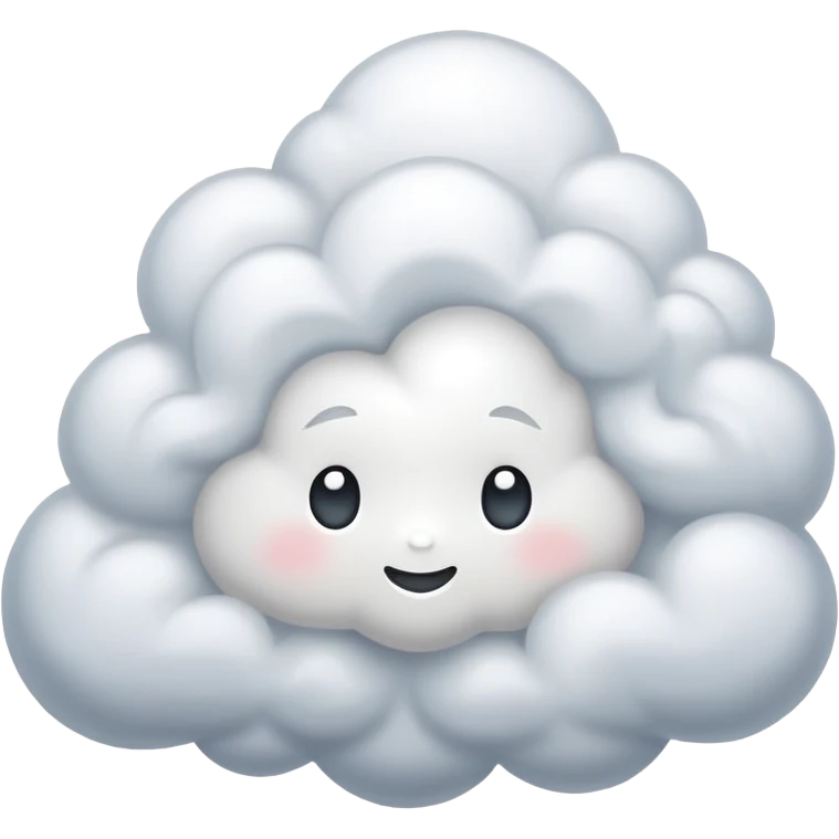 Silver cloud emoji