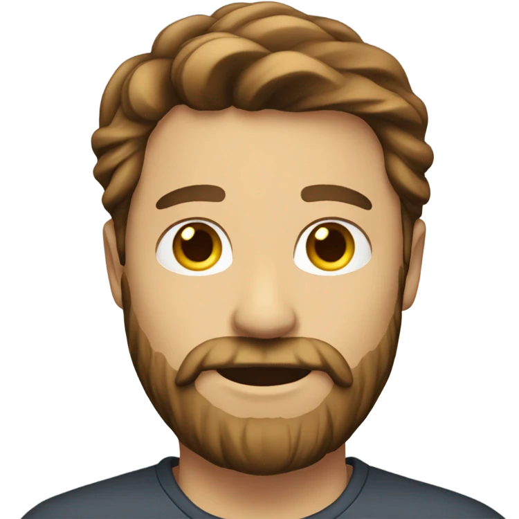brown-hair-white man-with-beard- emoji