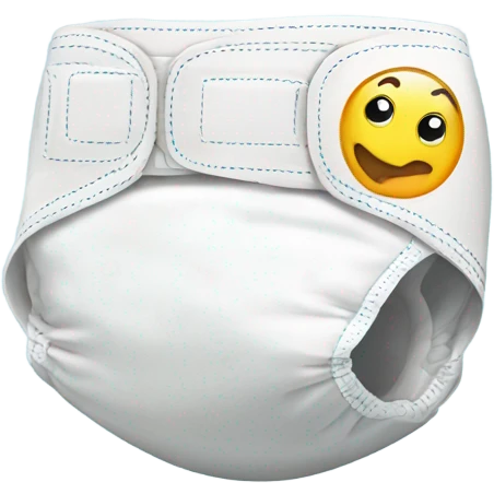 Plastic backed diaper emoji