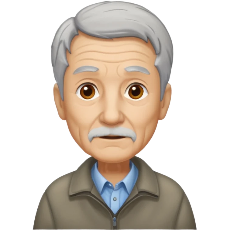 señor muy mayor camina emoji