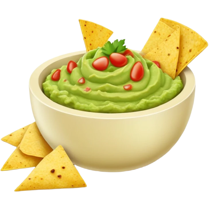Guacamole and side of chips  emoji