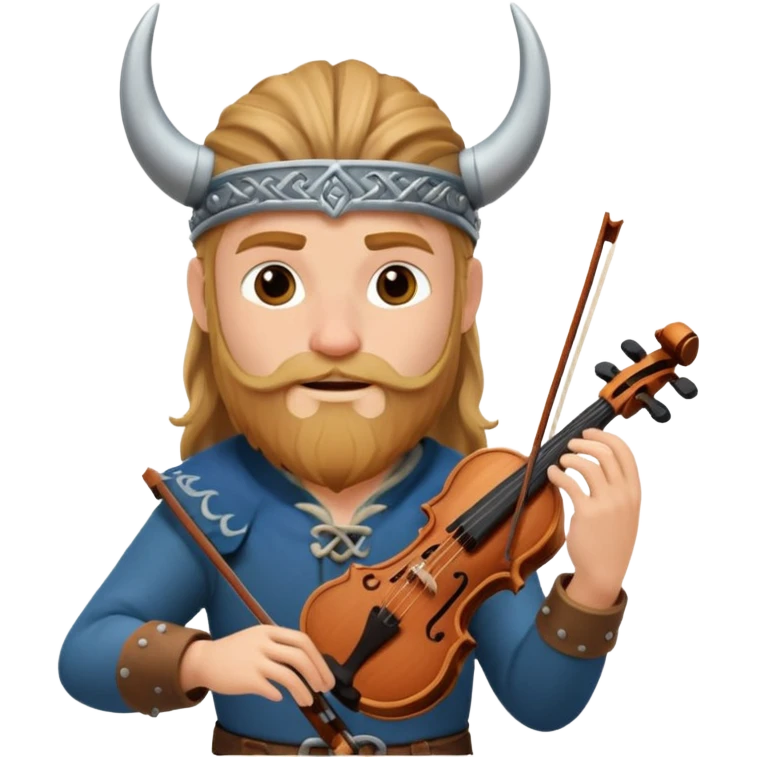 Viking with violin emoji