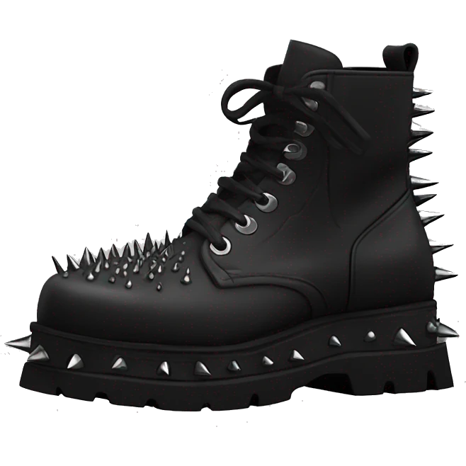 platform boots gothic with spikes emoji